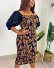 Load image into Gallery viewer, African print Lama stretch dress
