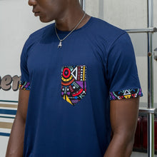 Load image into Gallery viewer, Sbav Tribal T-shirt Blue
