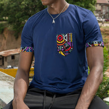 Load image into Gallery viewer, Sbav Tribal T-shirt Blue
