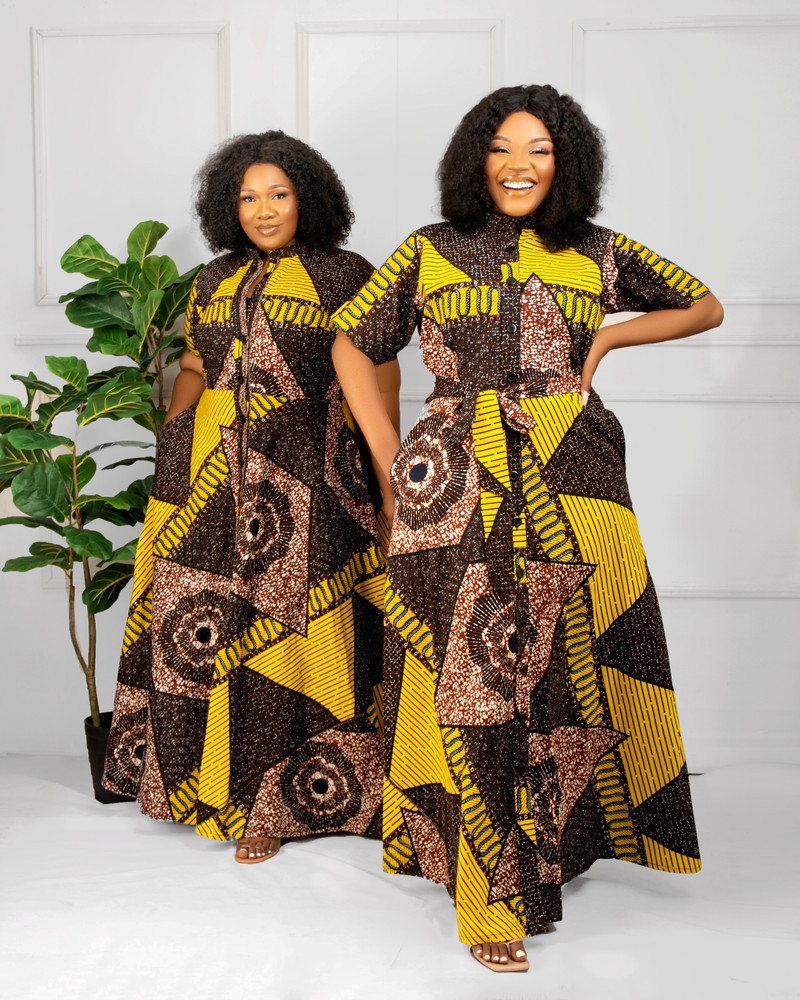 African print Risi maxi dress