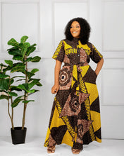 Load image into Gallery viewer, African print Risi maxi dress
