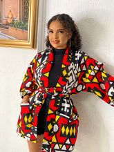 Load image into Gallery viewer, African print Funke kimono jacket
