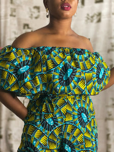 African print Lara romper