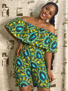 African print Lara romper