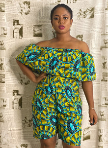 African print Lara romper