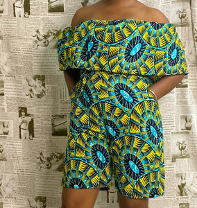 African print Lara romper