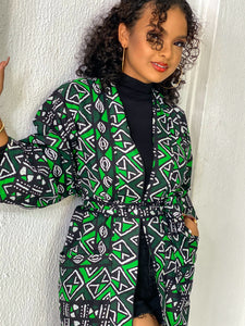 African print Fade kimono