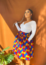 Load image into Gallery viewer, African print Tosa skirt
