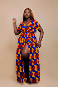 African print Baryor infinity dress