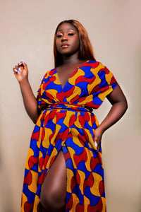 African print Baryor infinity dress