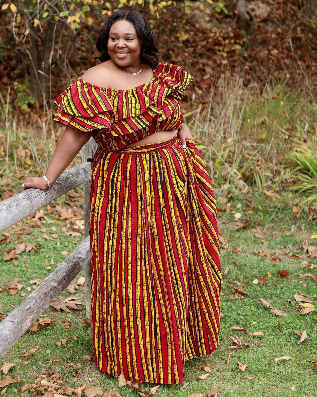 African print Lade maxi skirt