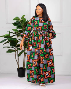 African print Sambi maxi dress
