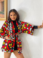 Load image into Gallery viewer, African print Funke kimono jacket
