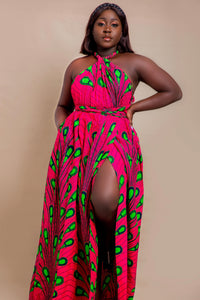 African print Melis infinity dress