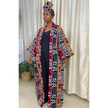 Load image into Gallery viewer, Vienna kimono jacket with head wrap
