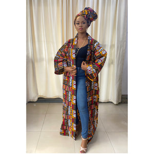 Dola Tribal Maxi kimono jacket