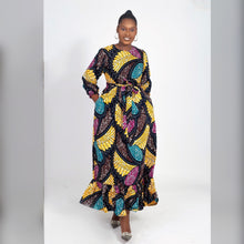 Load image into Gallery viewer, African Print Semi Maxi Dress
