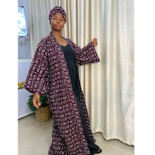 Load image into Gallery viewer, Brussels kimono with head wrap
