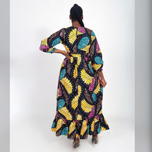 Load image into Gallery viewer, African Print Semi Maxi Dress
